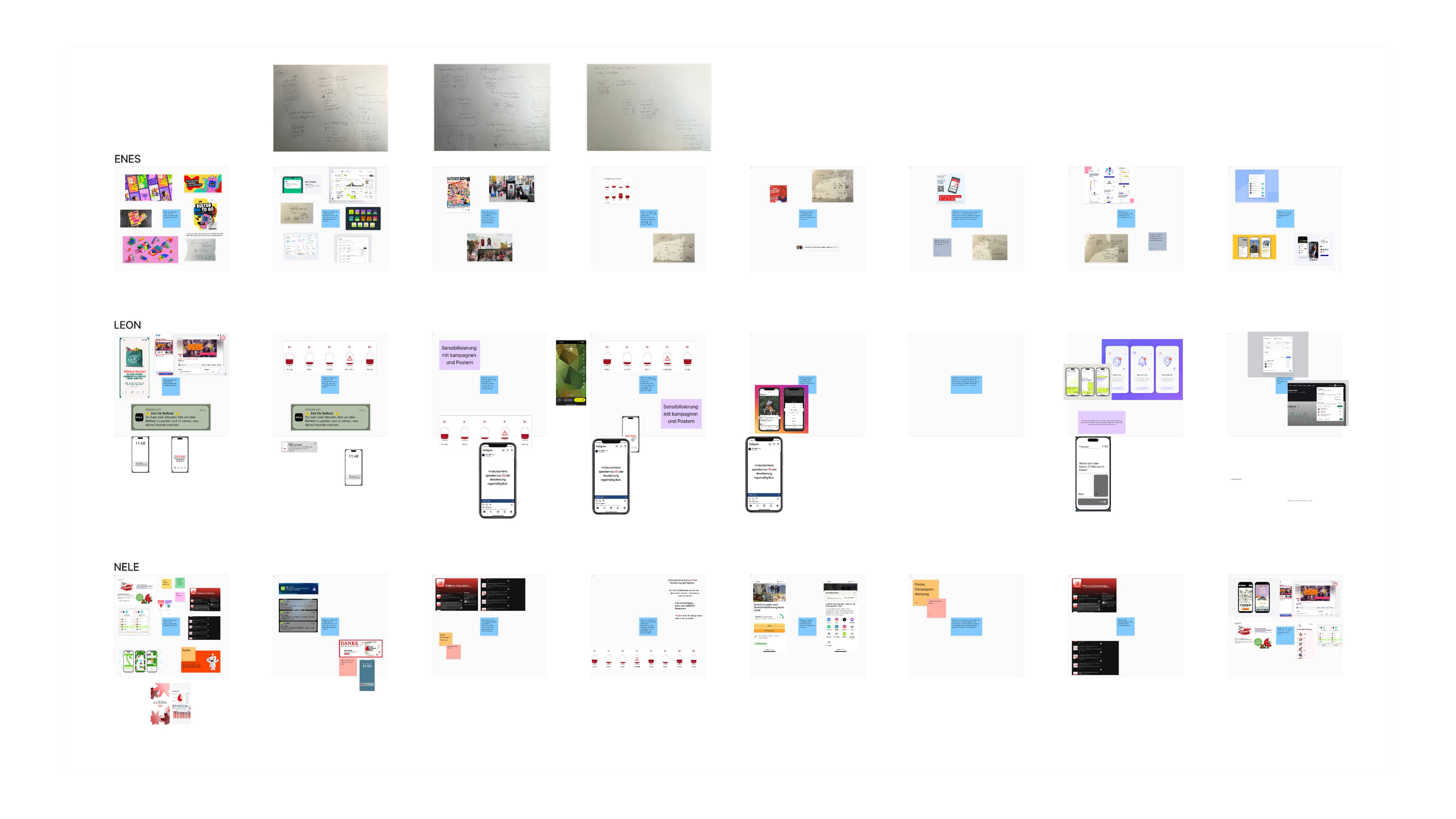 Moodboard defining visual tone for Pulse