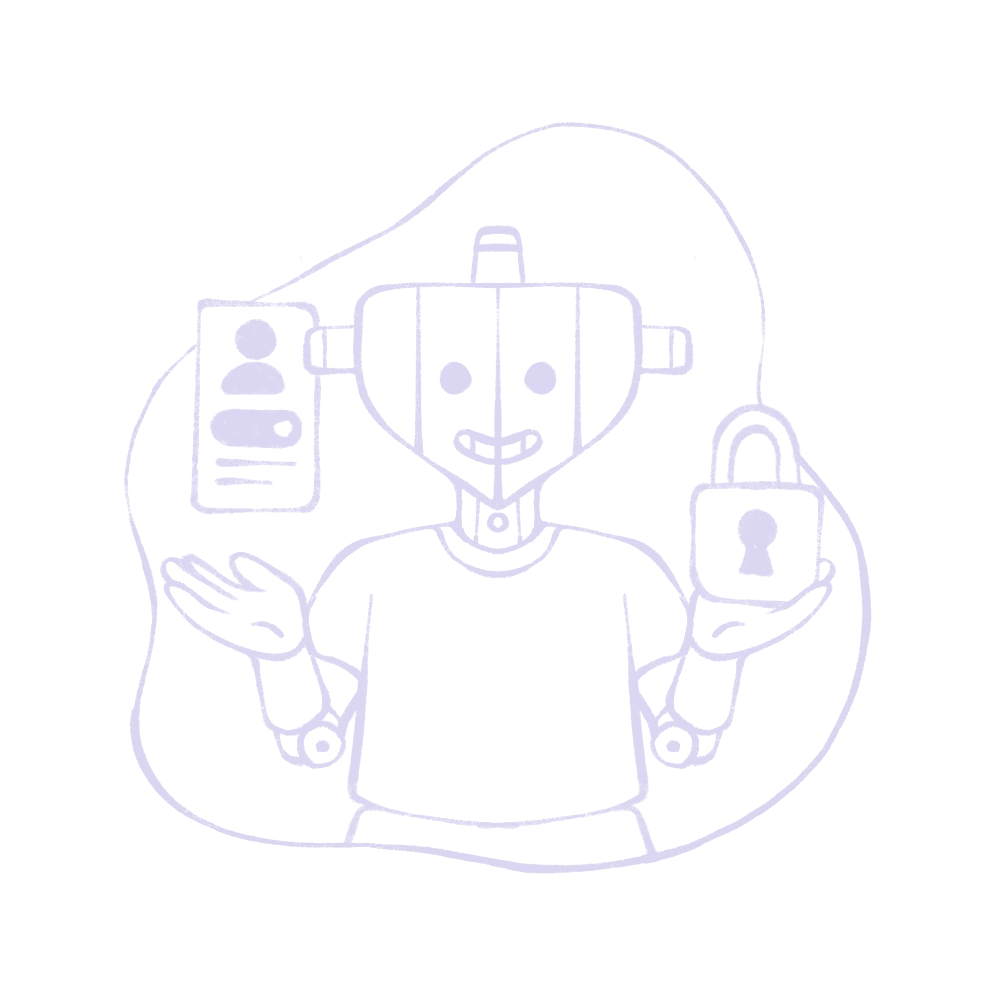 Safety and security in learning illustration