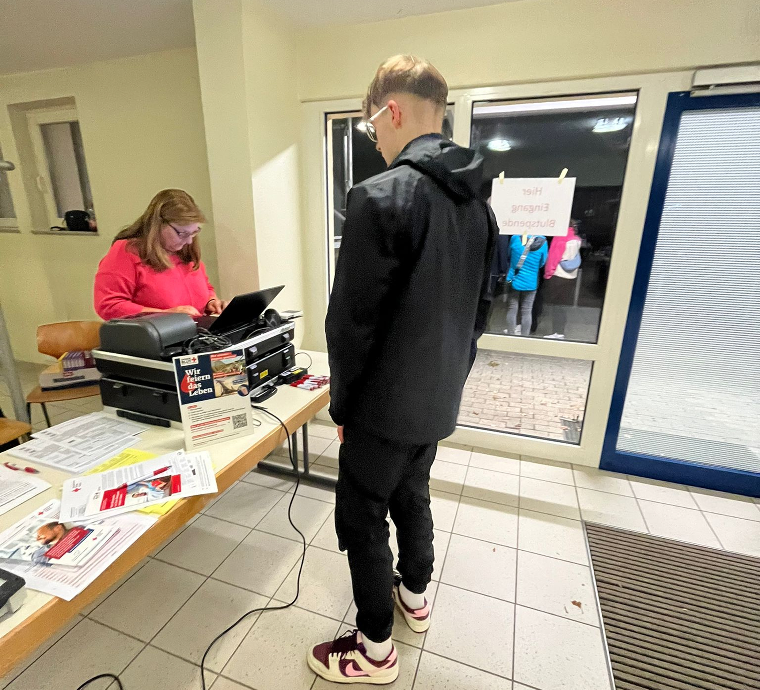 Shadowing — after donation